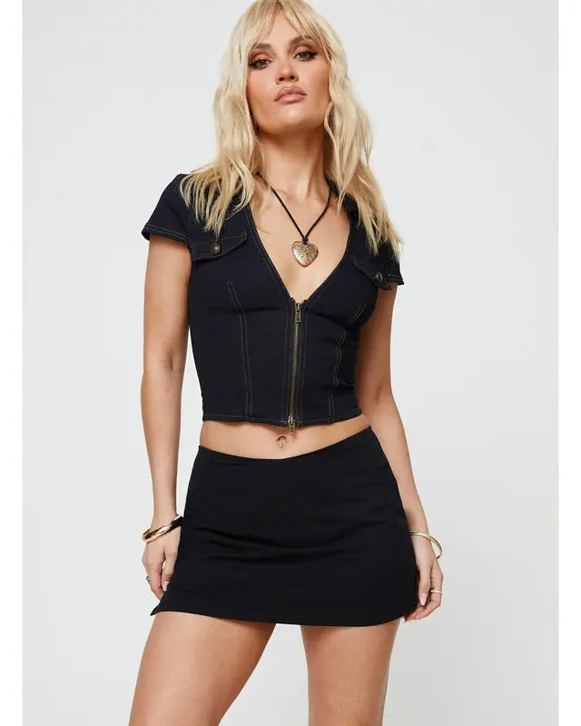 Eva Skirt – Jupe Short Fendue