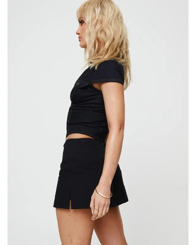 Eva Skirt – Jupe Short Fendue