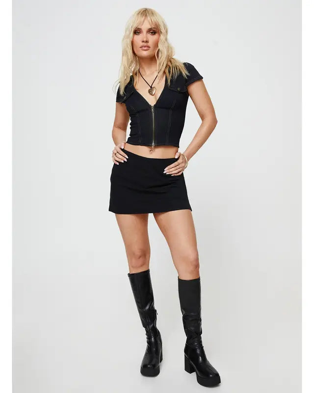 Eva Skirt – Jupe Short Fendue