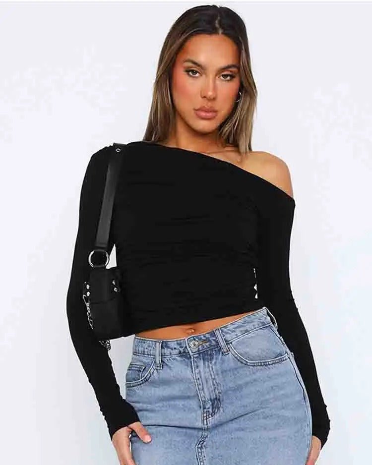 Pretty Sight Off - Shoulder Long Sleeve Top - Lina Morane